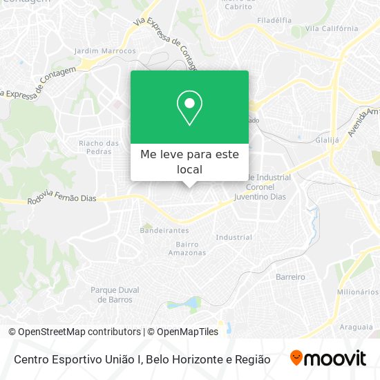 Centro Esportivo União I mapa