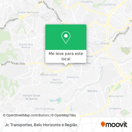 Jc Transportes mapa
