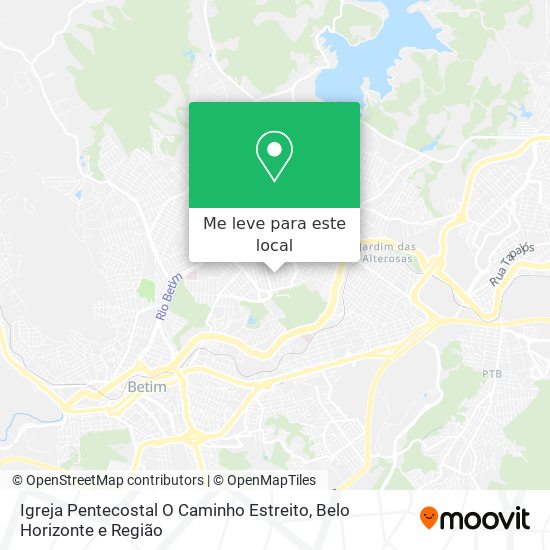 Igreja Pentecostal O Caminho Estreito mapa