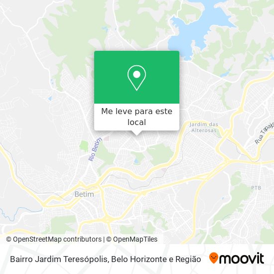 Bairro Jardim Teresópolis mapa