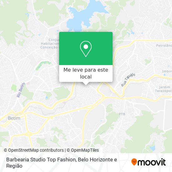 Barbearia Studio Top Fashion mapa