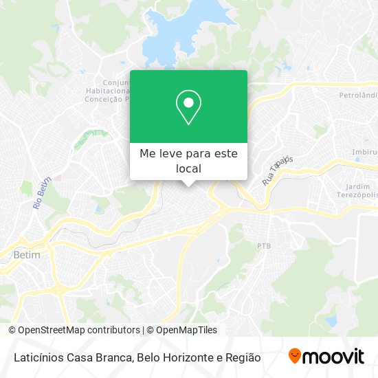 Laticínios Casa Branca mapa