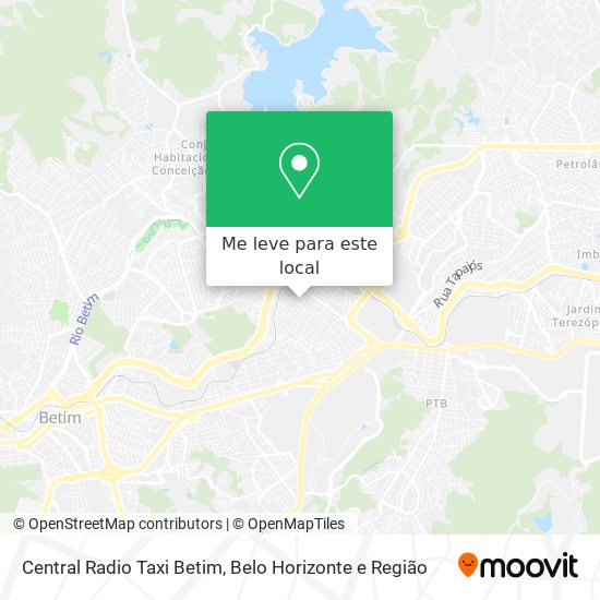 Central Radio Taxi Betim mapa