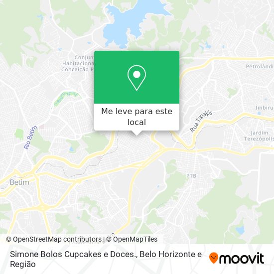 Simone Bolos Cupcakes e Doces. mapa