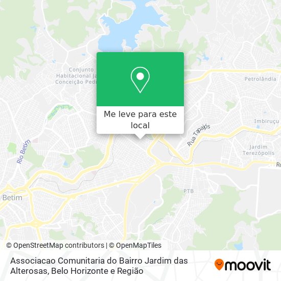 Associacao Comunitaria do Bairro Jardim das Alterosas mapa