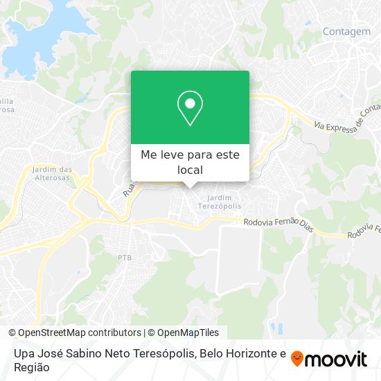 Upa José Sabino Neto Teresópolis mapa