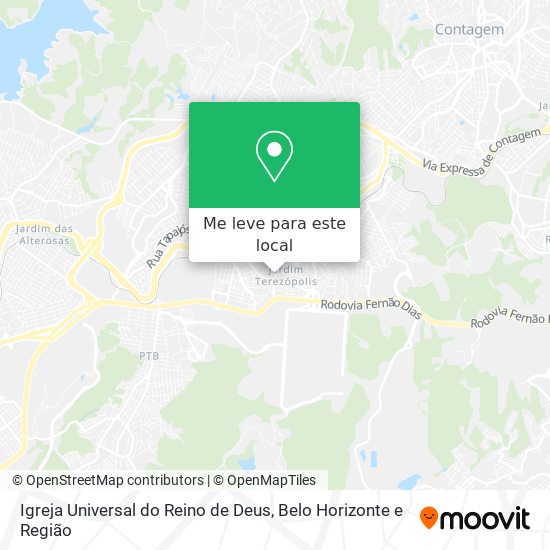 Igreja Universal do Reino de Deus mapa