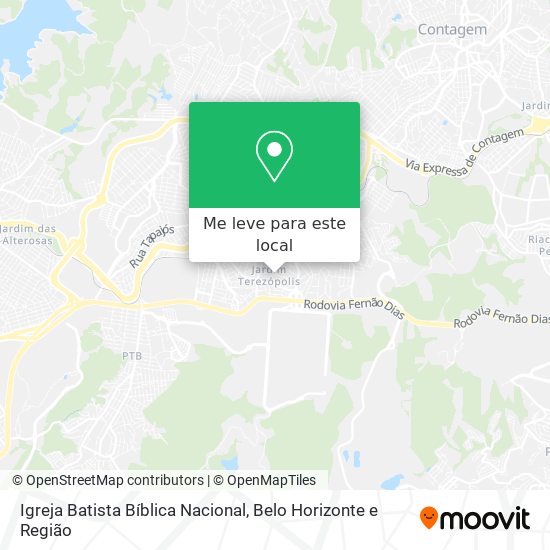 Igreja Batista Bíblica Nacional mapa