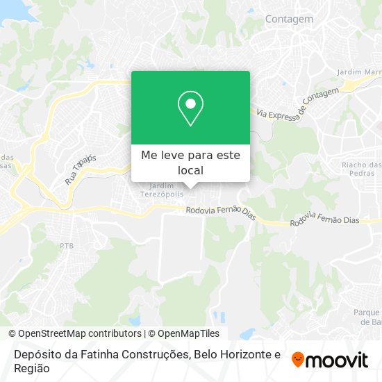 Depósito da Fatinha Construções mapa