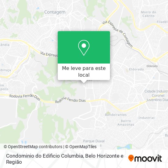 Condominio do Edificio Columbia mapa