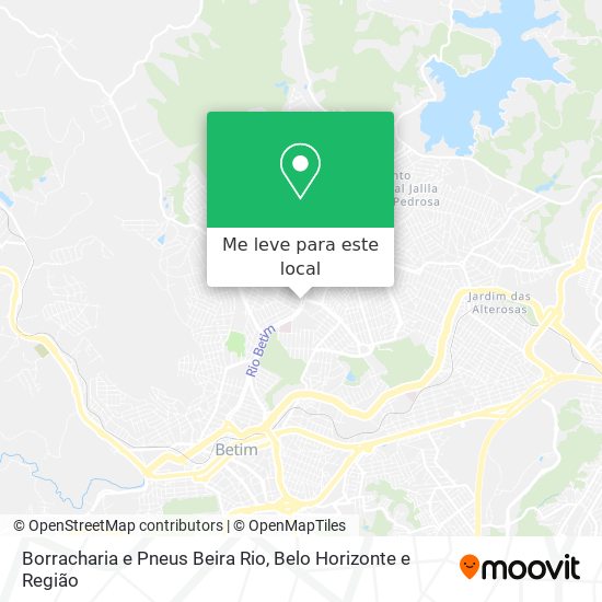 Borracharia e Pneus Beira Rio mapa