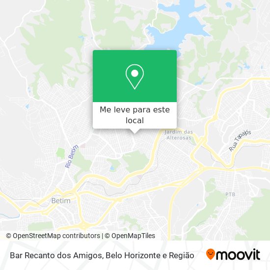 Bar Recanto dos Amigos mapa