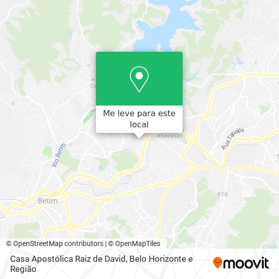 Casa Apostólica Raiz de David mapa