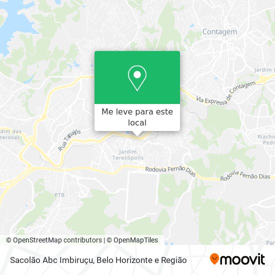 Sacolão Abc Imbiruçu mapa