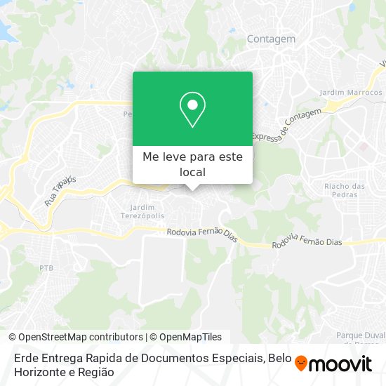 Erde Entrega Rapida de Documentos Especiais mapa