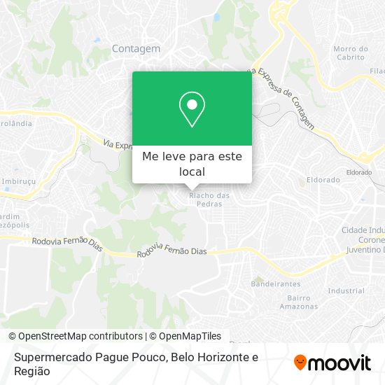 Supermercado Pague Pouco mapa