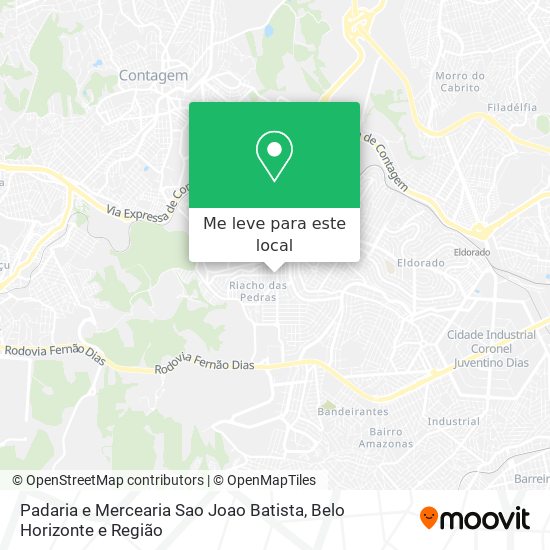 Padaria e Mercearia Sao Joao Batista mapa