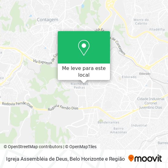 Igreja Assembléia de Deus mapa