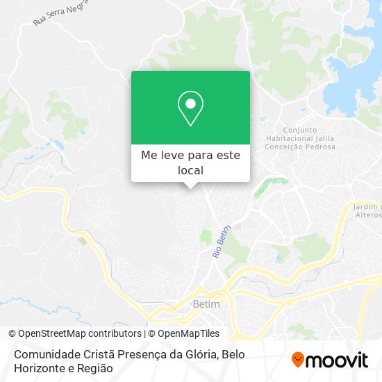 Comunidade Cristã Presença da Glória mapa