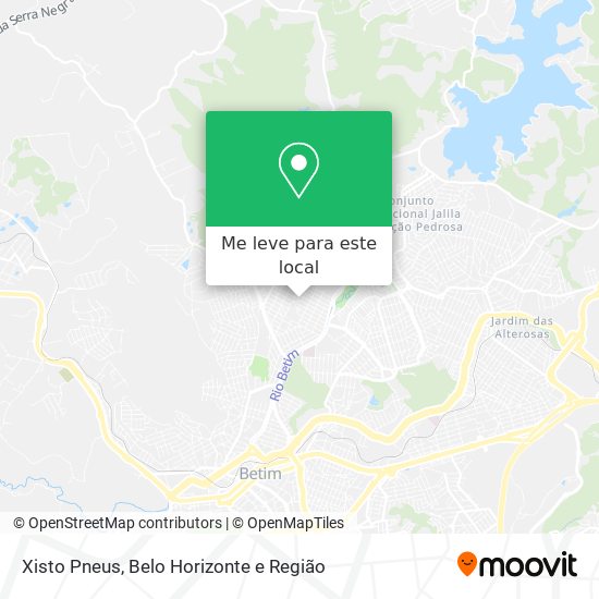 Xisto Pneus mapa