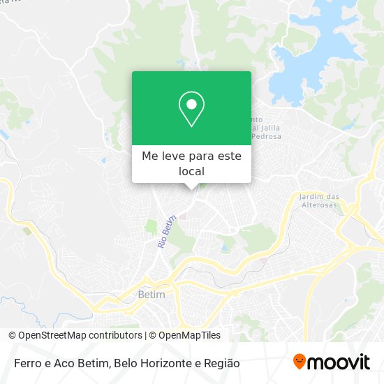 Ferro e Aco Betim mapa