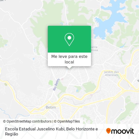 Escola Estadual Juscelino Kubi mapa