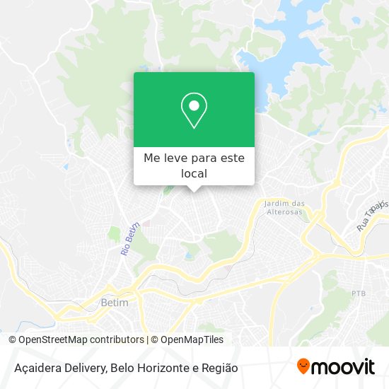 Açaidera Delivery mapa