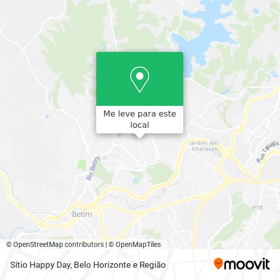 Sítio Happy Day mapa