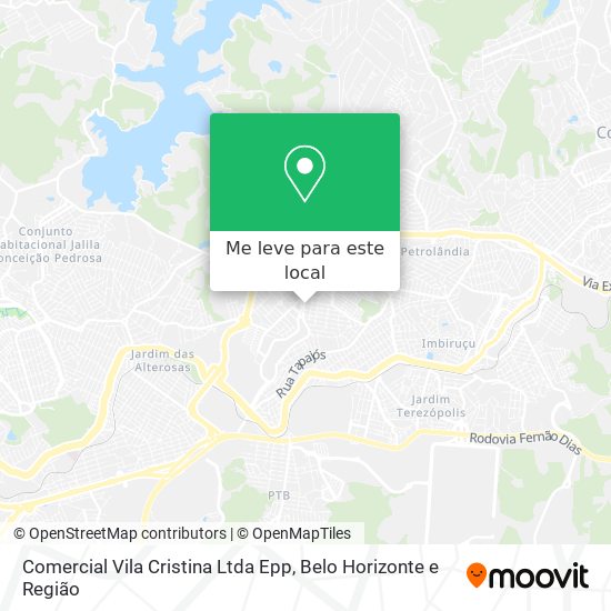 Comercial Vila Cristina Ltda Epp mapa
