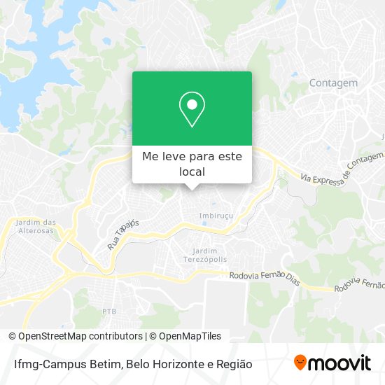 Ifmg-Campus Betim mapa