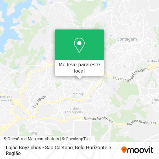 Lojas Boyzinhos - São Caetano mapa