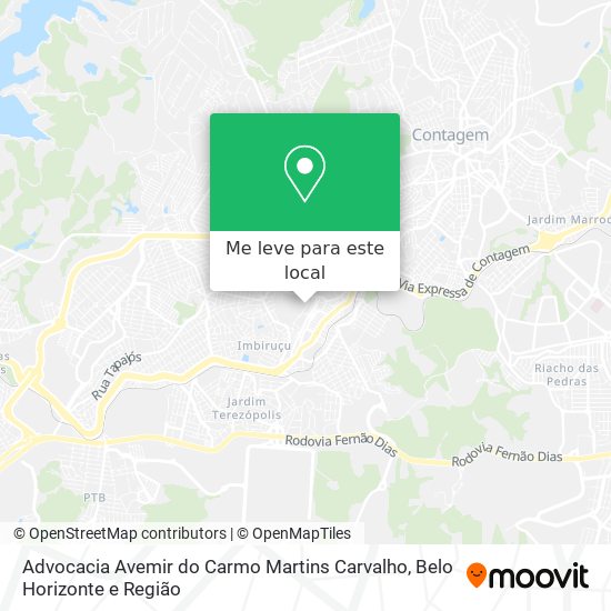 Advocacia Avemir do Carmo Martins Carvalho mapa