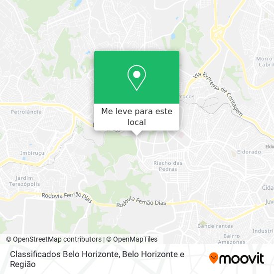 Classificados Belo Horizonte mapa