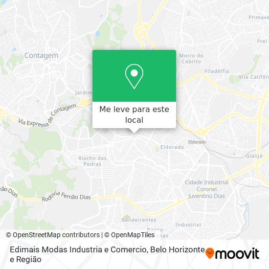 Edimais Modas Industria e Comercio mapa