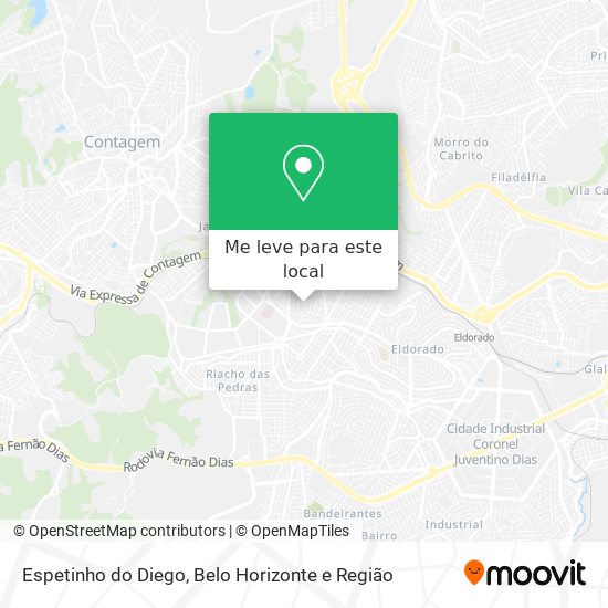 Espetinho do Diego mapa