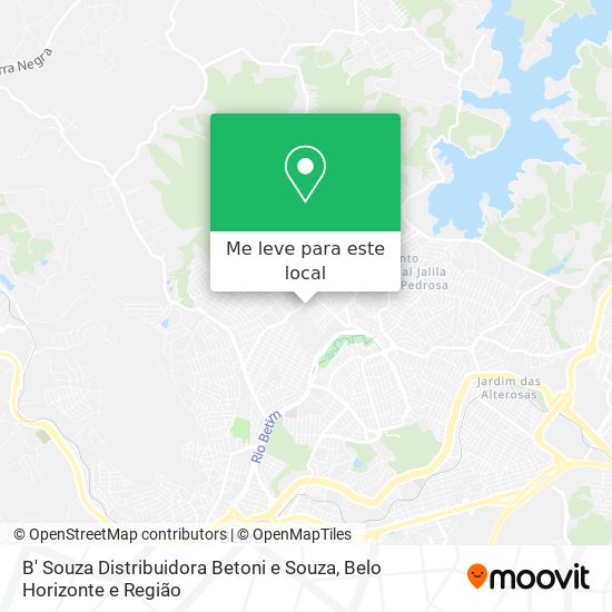 B' Souza Distribuidora Betoni e Souza mapa