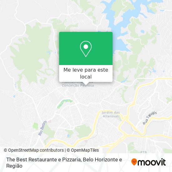The Best Restaurante e Pizzaria mapa
