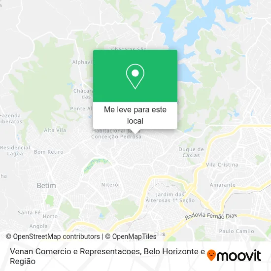 Venan Comercio e Representacoes mapa