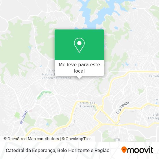Catedral da Esperança mapa