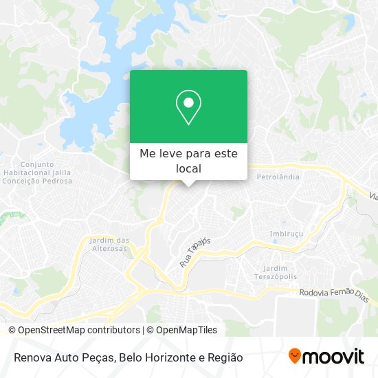 Renova Auto Peças mapa