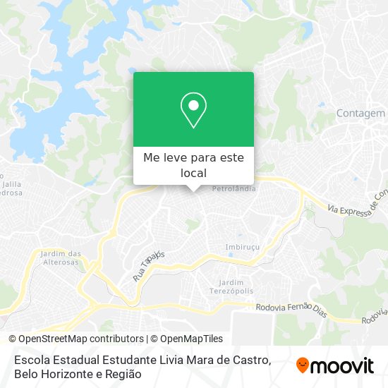 Escola Estadual Estudante Livia Mara de Castro mapa