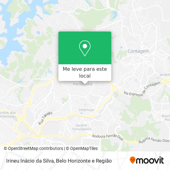 Irineu Inácio da Silva mapa