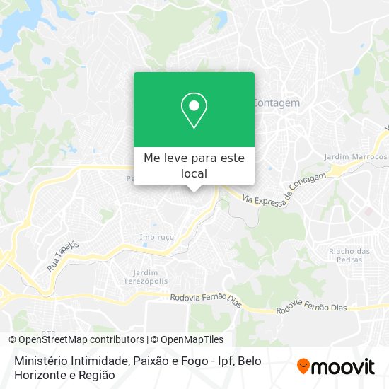 Ministério Intimidade, Paixão e Fogo - Ipf mapa