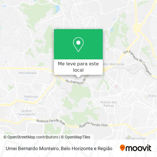 Umei Bernardo Monteiro mapa