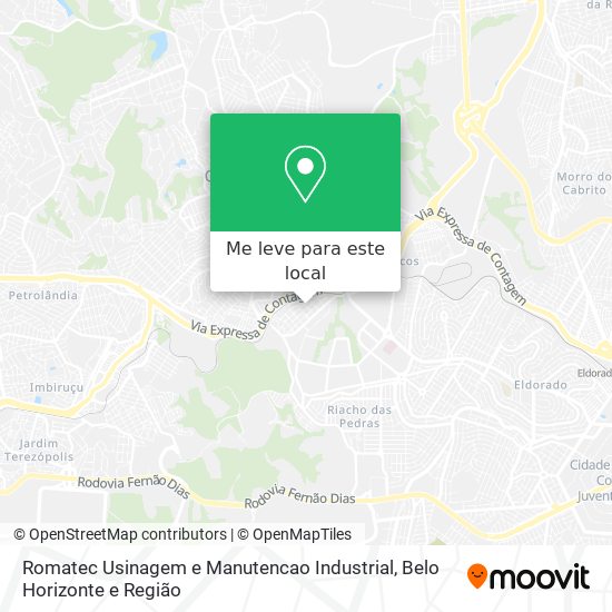 Romatec Usinagem e Manutencao Industrial mapa