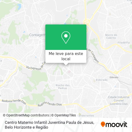 Centro Materno Infantil Juventina Paula de Jésus mapa