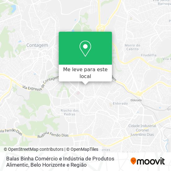 Balas Binha Comércio e Indústria de Produtos Alimentic mapa