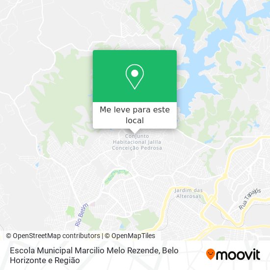 Escola Municipal Marcilio Melo Rezende mapa