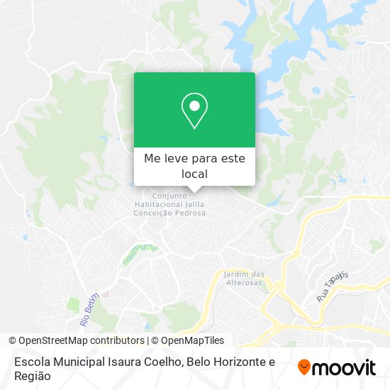 Escola Municipal Isaura Coelho mapa