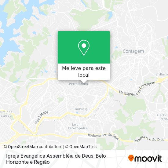 Igreja Evangélica Assembléia de Deus mapa
